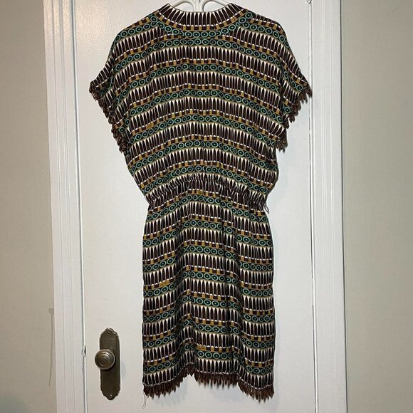 Milly of New York Belted Boho Silk Mini Dress size 8 - Picture 5 of 5